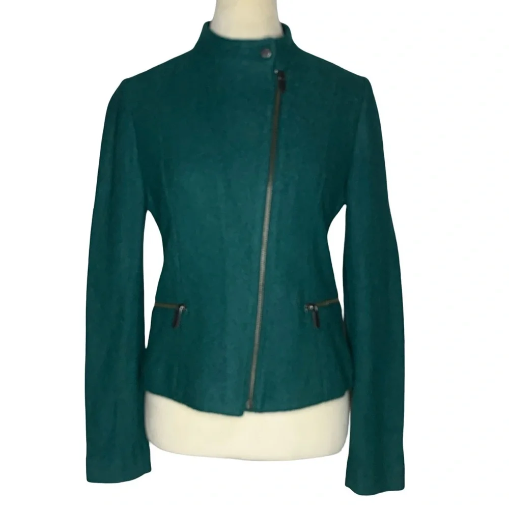 Talbots Wool Blend Green Jacket - Picture 1 of 6